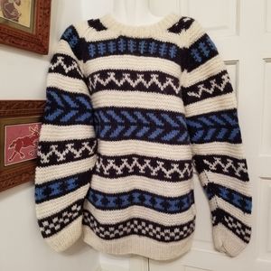 Vintage Nepal wool sweater M